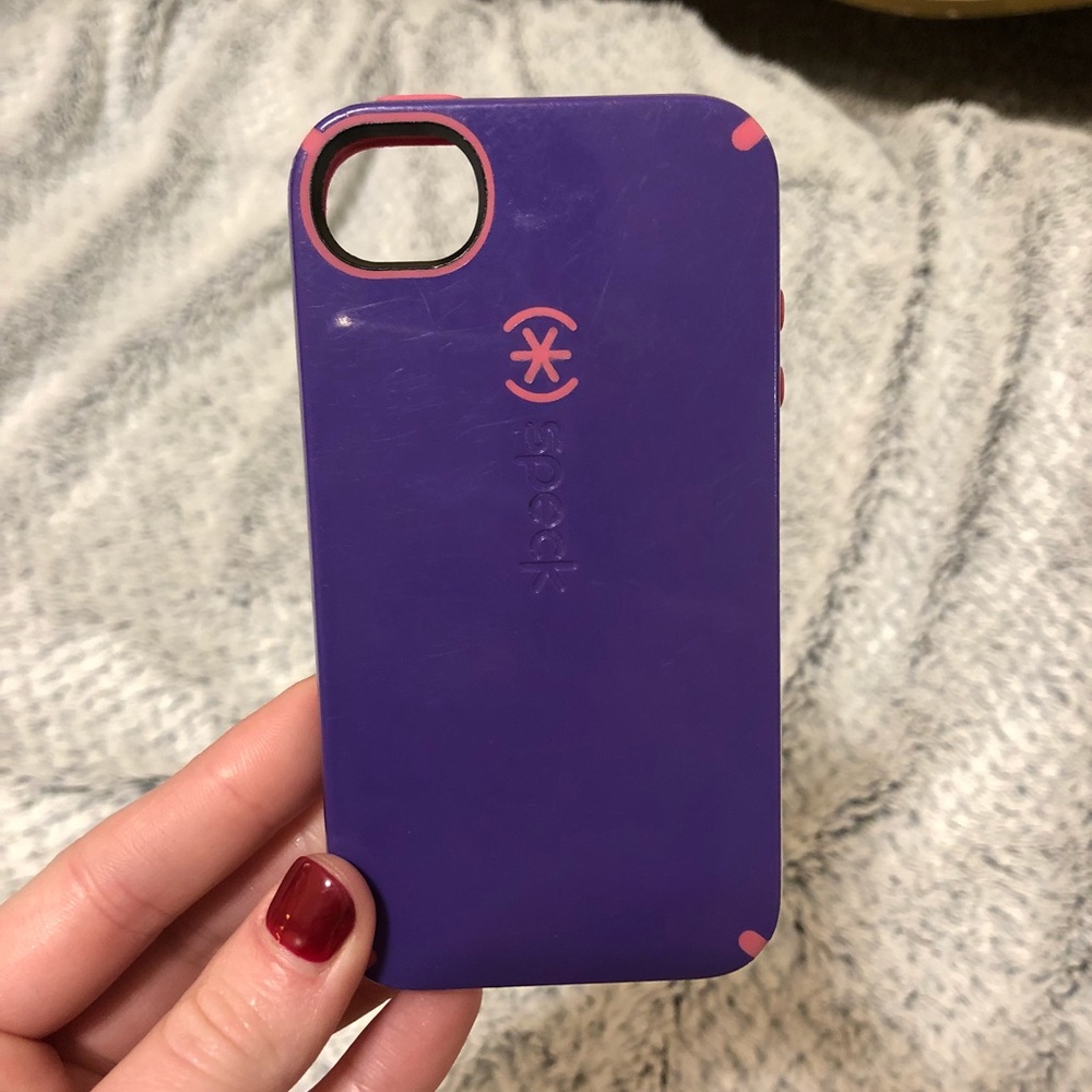 Speck CandyShell Pink Purple Grip iPhone 4/4s Case